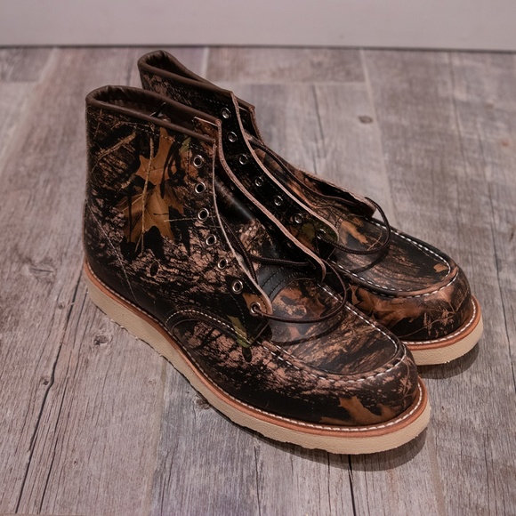 Red Wing 6" Moc Toe Mossy Oak Camo NWT - Picture 3 of 8